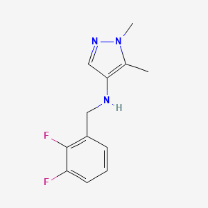 N-[(2,3-difluorophenyl)methyl]-1,5-dimethyl-1H-pyrazol-4-amine