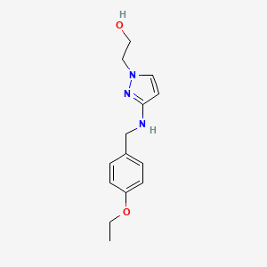 2-(3-{[(4-ethoxyphenyl)methyl]amino}-1H-pyrazol-1-yl)ethan-1-ol