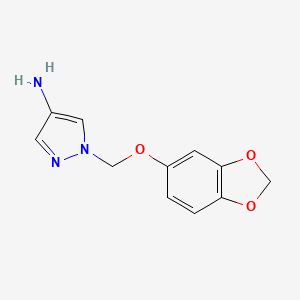 1-((Benzo[d][1,3]dioxol-5-yloxy)methyl)-1H-pyrazol-4-amine