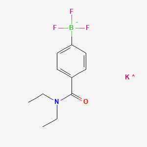 [4-(Diethylcarbamoyl)phenyl]trifluoroboranuide potassium