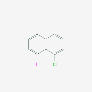 molecular formula C10H6ClI B11744778 1-Chloro-8-iodonaphthalene 