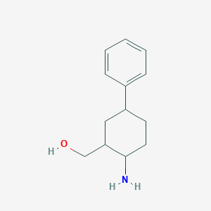 molecular formula C13H19NO B11744812 (2-Amino-5-phenylcyclohexyl)methanol 