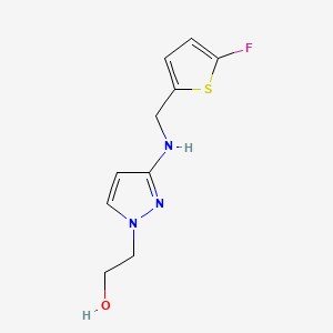 2-(3-{[(5-fluorothiophen-2-yl)methyl]amino}-1H-pyrazol-1-yl)ethan-1-ol