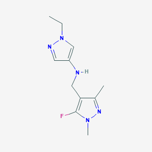 1-ethyl-N-[(5-fluoro-1,3-dimethyl-1H-pyrazol-4-yl)methyl]-1H-pyrazol-4-amine