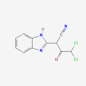 2-(1H-benzimidazol-2-yl)-4,4-dichloro-3-oxobutanenitrile