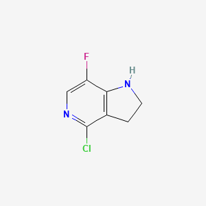 4-Chloro-7-fluoro-2,3-dihydro-1H-pyrrolo[3,2-C]pyridine