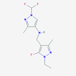 1-(Difluoromethyl)-n-[(1-ethyl-5-fluoro-3-methyl-1h-pyrazol-4-yl)methyl]-3-methyl-1h-pyrazol-4-amine