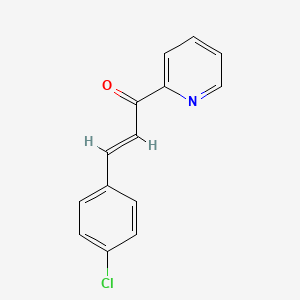 (E)-3-(4-Chlorophenyl)-1-(pyridin-2-yl)prop-2-en-1-one