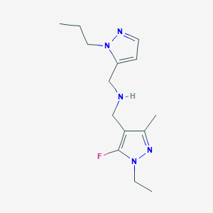 [(1-ethyl-5-fluoro-3-methyl-1H-pyrazol-4-yl)methyl][(1-propyl-1H-pyrazol-5-yl)methyl]amine