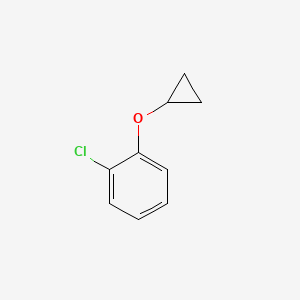 molecular formula C9H9ClO B11745013 1-Chloro-2-cyclopropoxybenzene CAS No. 38380-89-1