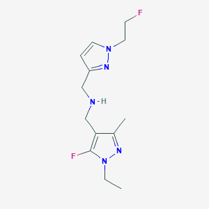 [(1-ethyl-5-fluoro-3-methyl-1H-pyrazol-4-yl)methyl]({[1-(2-fluoroethyl)-1H-pyrazol-3-yl]methyl})amine