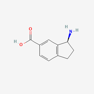 molecular formula C10H11NO2 B11745037 (S)-3-Amino-2,3-dihydro-1H-indene-5-carboxylic acid 