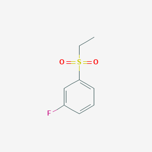 molecular formula C8H9FO2S B11745043 1-Ethanesulfonyl-3-fluorobenzene 