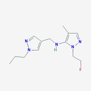 1-(2-fluoroethyl)-4-methyl-N-[(1-propyl-1H-pyrazol-4-yl)methyl]-1H-pyrazol-5-amine