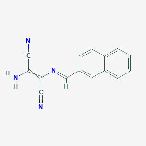 2-Amino-3-{[(naphthalen-2-yl)methylidene]amino}but-2-enedinitrile