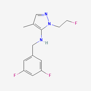 N-[(3,5-difluorophenyl)methyl]-1-(2-fluoroethyl)-4-methyl-1H-pyrazol-5-amine