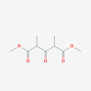 molecular formula C9H14O5 B11745075 Dimethyl 2,4-dimethyl-3-oxopentanedioate 