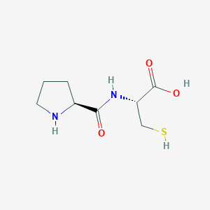 molecular formula C8H14N2O3S B11745087 Prolyl-cysteine 