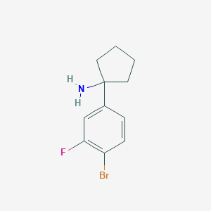 1-(4-Bromo-3-fluorophenyl)cyclopentanamine