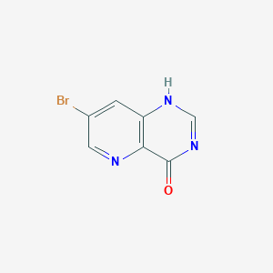 molecular formula C7H4BrN3O B117452 7-溴吡啶并[3,2-d]嘧啶-4(3H)-酮 CAS No. 157736-80-6