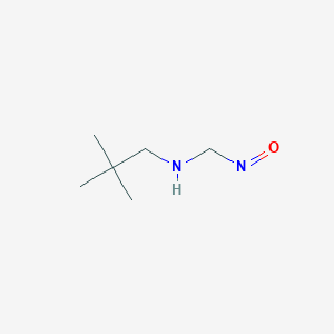 molecular formula C6H14N2O B11745216 (2,2-Dimethylpropyl)(nitrosomethyl)amine 