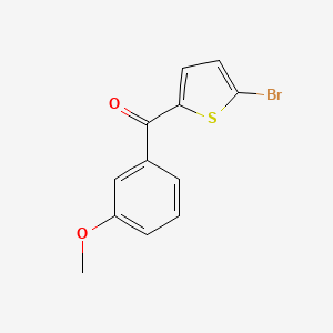 molecular formula C12H9BrO2S B11745240 (5-Bromothiophen-2-YL)(3-methoxyphenyl)methanone 