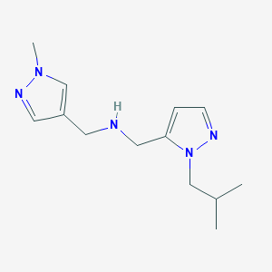 [(1-methyl-1H-pyrazol-4-yl)methyl]({[1-(2-methylpropyl)-1H-pyrazol-5-yl]methyl})amine