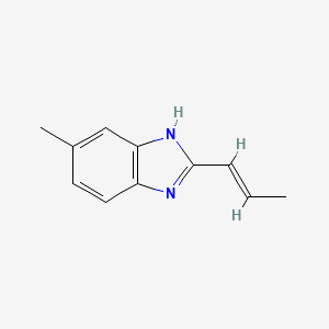 5-Methyl-2-(prop-1-en-1-yl)-1H-benzo[d]imidazole