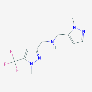 [(1-methyl-1H-pyrazol-5-yl)methyl]({[1-methyl-5-(trifluoromethyl)-1H-pyrazol-3-yl]methyl})amine