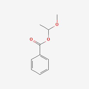 molecular formula C10H12O3 B11745280 1-Methoxyethyl benzoate 