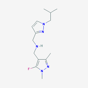 [(5-fluoro-1,3-dimethyl-1H-pyrazol-4-yl)methyl]({[1-(2-methylpropyl)-1H-pyrazol-3-yl]methyl})amine