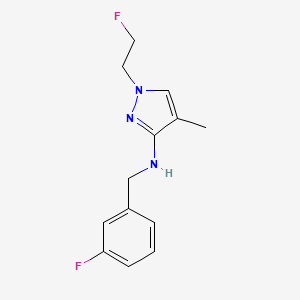 N-(3-fluorobenzyl)-1-(2-fluoroethyl)-4-methyl-1H-pyrazol-3-amine