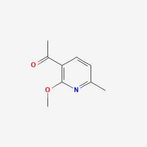 molecular formula C9H11NO2 B11745335 1-(2-Methoxy-6-methylpyridin-3-yl)ethan-1-one 