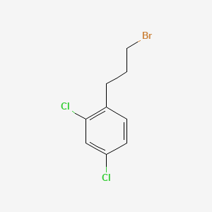 molecular formula C9H9BrCl2 B11745344 1-(3-Bromopropyl)-2,4-dichlorobenzene CAS No. 93962-66-4