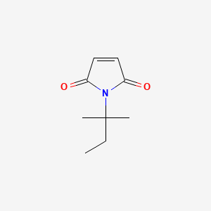 molecular formula C9H13NO2 B11745386 1-(2-methylbutan-2-yl)-2,5-dihydro-1H-pyrrole-2,5-dione 