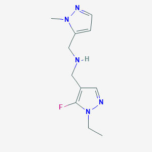 [(1-ethyl-5-fluoro-1H-pyrazol-4-yl)methyl][(1-methyl-1H-pyrazol-5-yl)methyl]amine