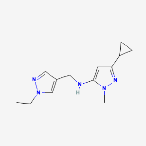 3-cyclopropyl-N-[(1-ethyl-1H-pyrazol-4-yl)methyl]-1-methyl-1H-pyrazol-5-amine