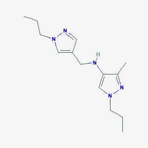 3-methyl-1-propyl-N-[(1-propyl-1H-pyrazol-4-yl)methyl]-1H-pyrazol-4-amine