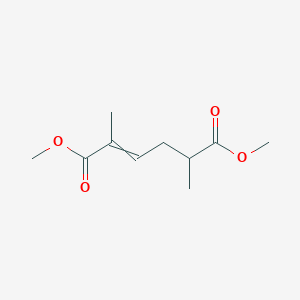 molecular formula C10H16O4 B11745455 1,6-Dimethyl 2,5-dimethylhex-2-enedioate 