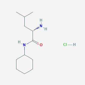 (2S)-2-amino-N-cyclohexyl-4-methylpentanamide hydrochloride