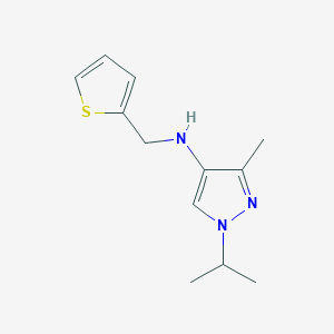 3-methyl-1-(propan-2-yl)-N-[(thiophen-2-yl)methyl]-1H-pyrazol-4-amine