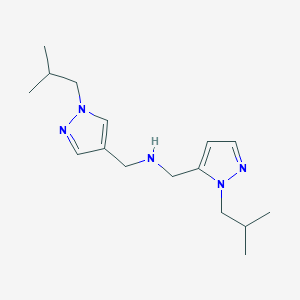 {[1-(2-methylpropyl)-1H-pyrazol-4-yl]methyl}({[1-(2-methylpropyl)-1H-pyrazol-5-yl]methyl})amine