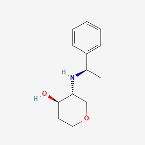 (3R,4R)-3-{[(1R)-1-phenylethyl]amino}oxan-4-ol