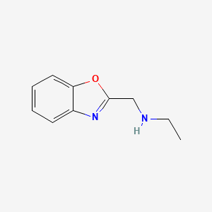 molecular formula C10H12N2O B11745602 N-(Benzo[d]oxazol-2-ylmethyl)ethanamine 