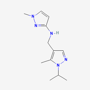 1-methyl-N-{[5-methyl-1-(propan-2-yl)-1H-pyrazol-4-yl]methyl}-1H-pyrazol-3-amine