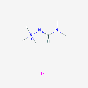 molecular formula C6H16IN3 B11745613 {[(Dimethylamino)methylidene]amino}trimethylazanium iodide 