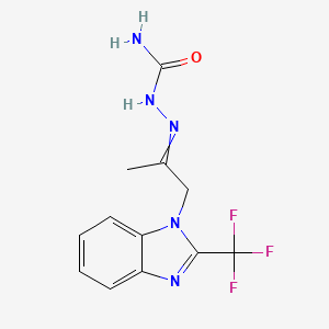 ({1-[2-(trifluoromethyl)-1H-1,3-benzodiazol-1-yl]propan-2-ylidene}amino)urea