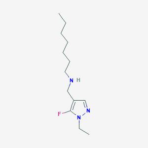 [(1-ethyl-5-fluoro-1H-pyrazol-4-yl)methyl](heptyl)amine