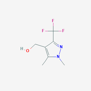 molecular formula C7H9F3N2O B11745651 1H-Pyrazole-4-methanol, 1,5-dimethyl-3-(trifluoromethyl)- CAS No. 2059147-59-8