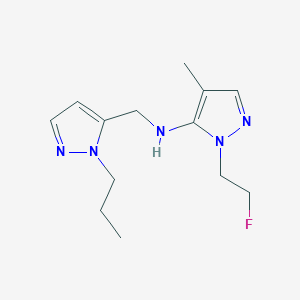 1-(2-fluoroethyl)-4-methyl-N-[(1-propyl-1H-pyrazol-5-yl)methyl]-1H-pyrazol-5-amine